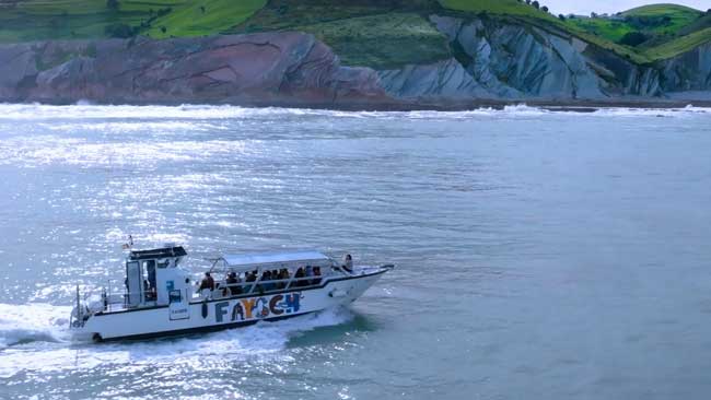 Geoparque de la Costa Vasca. Ruta en barco al Flysch de Zumaia